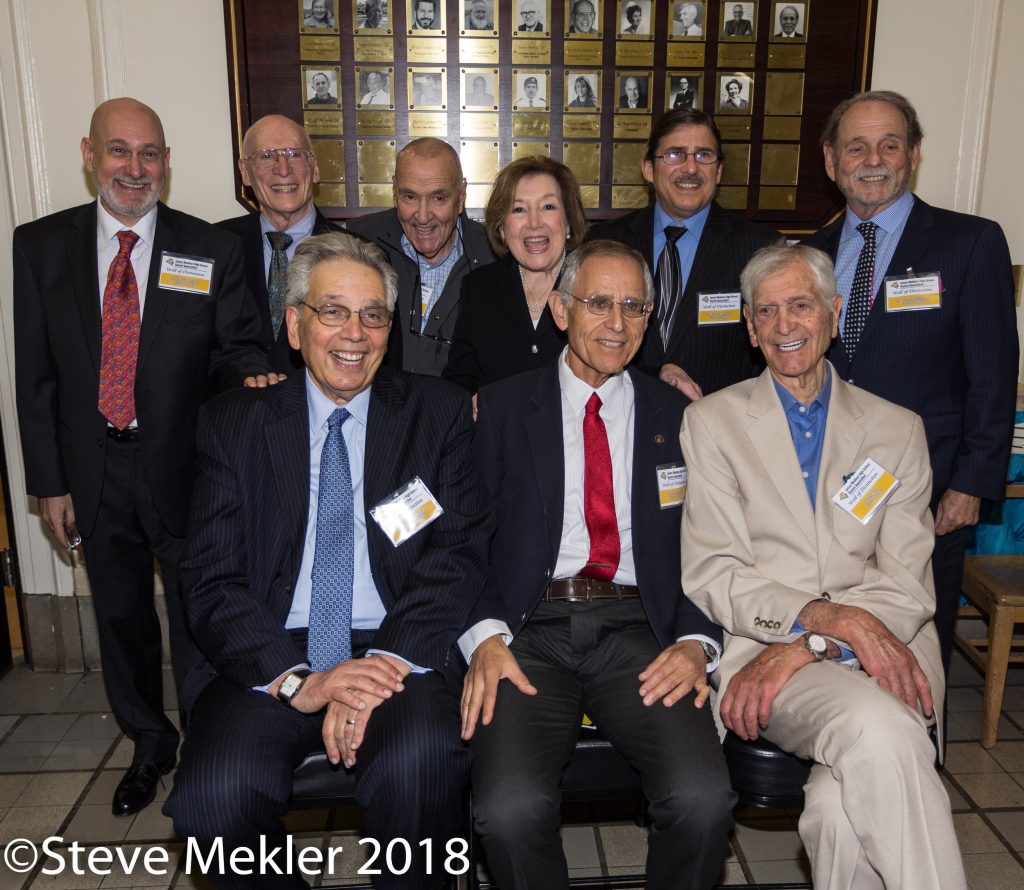 2018 HonoreesFront: Richard Gitlin, Jeffrey Gordon, Sonny Fox Back: Howard Pollack, Chuck Debrovner, Leslie Lebow, Sylvia Kleiman Fields, Robert Meadows, Kenneth Glassberg